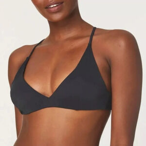 Andie The Elwood Top Bikini Swimsuit Black‎ size M NWT